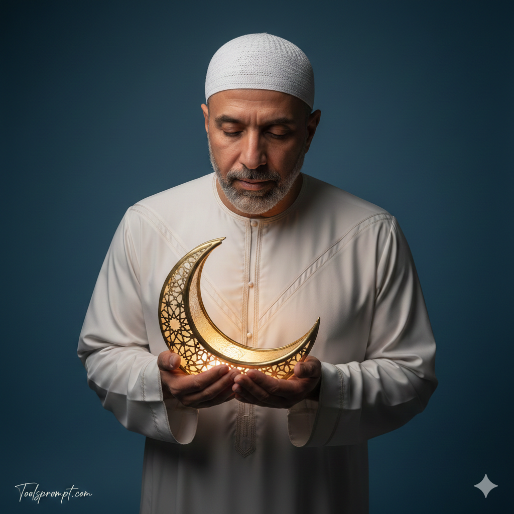 Chand Mubarak Ai Photo Editing Prompt - AI Generated Image