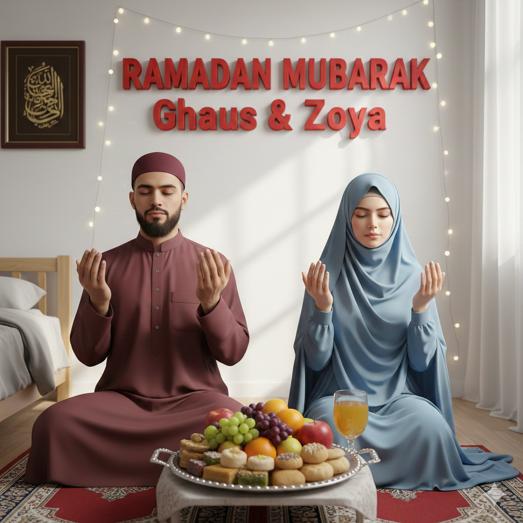 Iftar Party Ramazan Ai Photo Editing Prompt For Couples - AI Generated Image