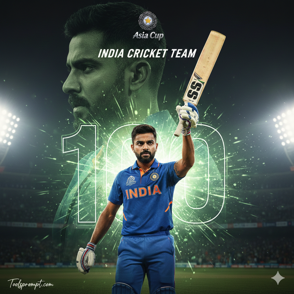 Viral Asia Cup Ai Photo Editing Prompt India Cricket Team - AI Generated Image