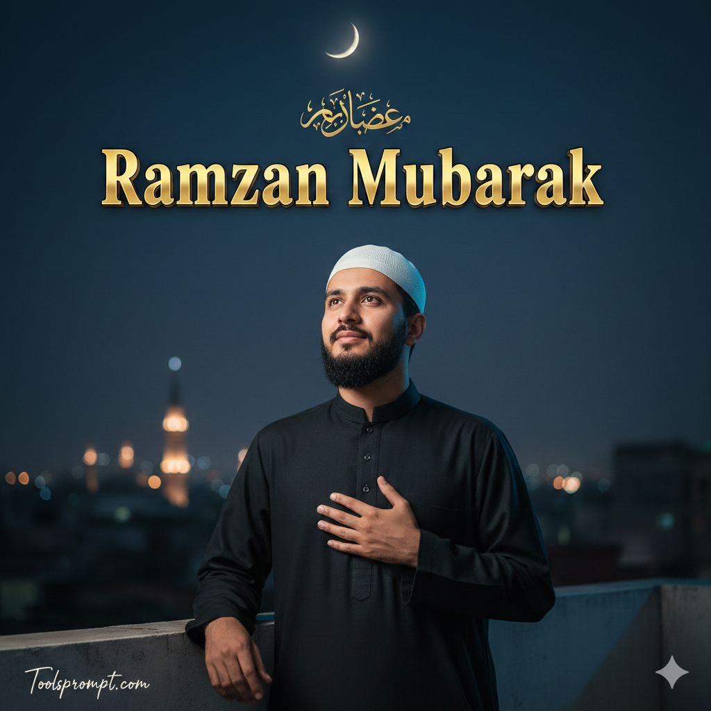 Best Ramadan Mubarak Ai Photo Editing Prompt - AI Generated Image
