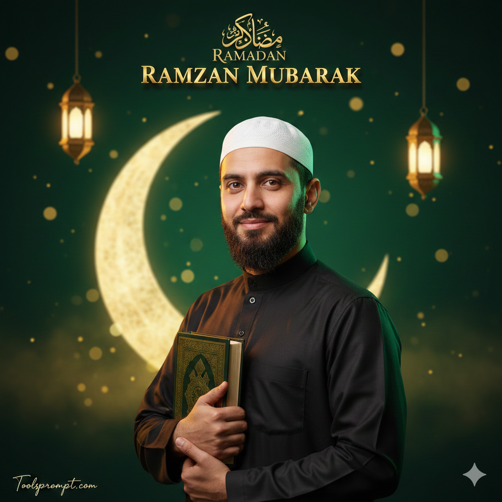 Ramadan Mubarak Ai Photo Editing Prompt For Midjourney  - AI Generated Image