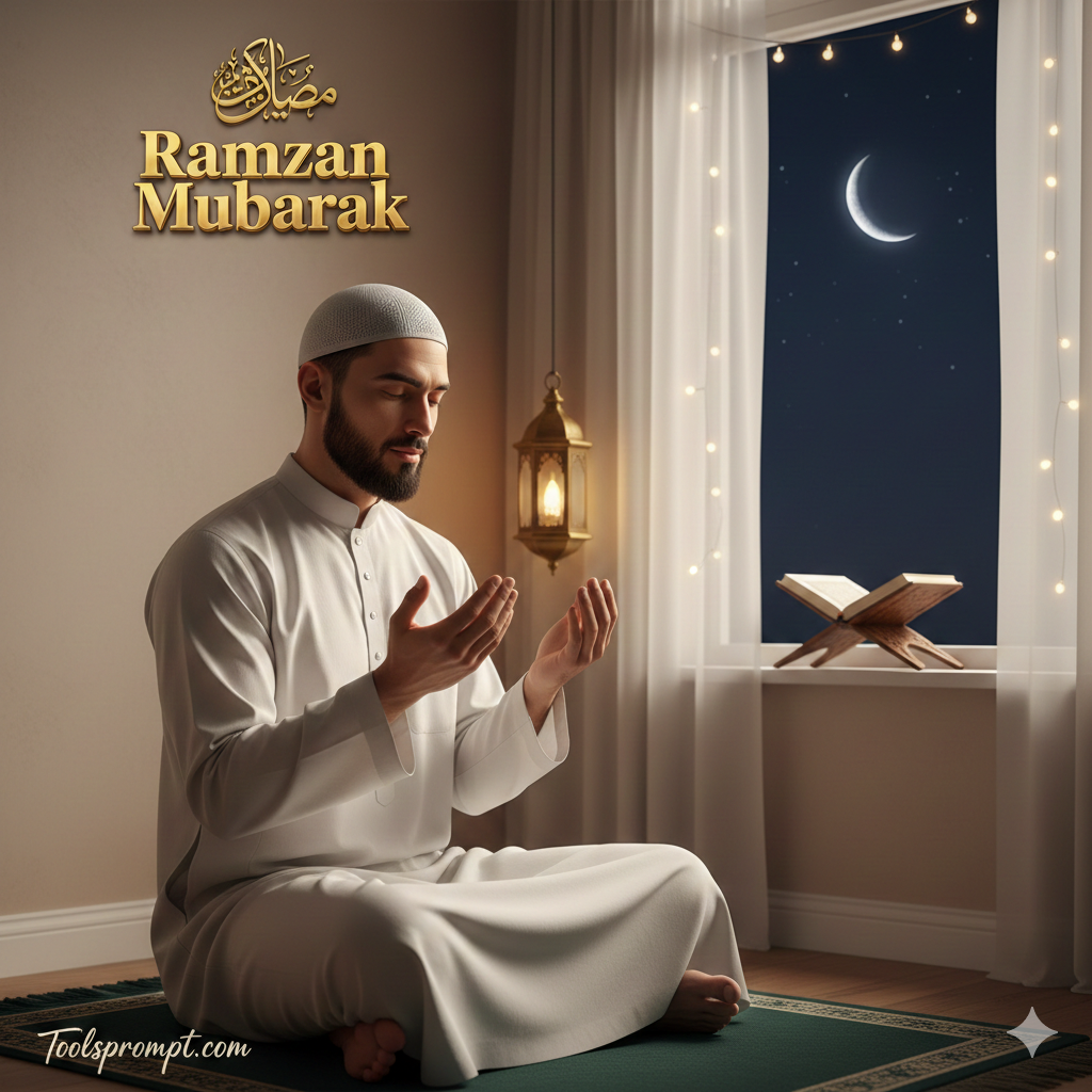Ramazan Mubarak Ai Viral Photo Editing Prompt For Midjourney Ai - AI Generated Image
