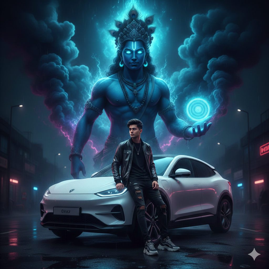 Trending Krishna Ai Photo Editing Prompt  - AI Generated Image