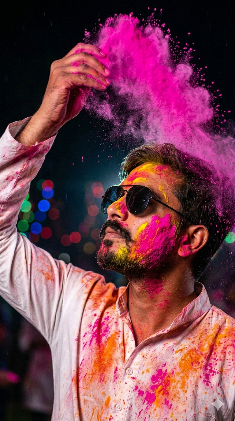 Viral Gemini Holi Ai Photo Editing Prompt - AI Generated Image