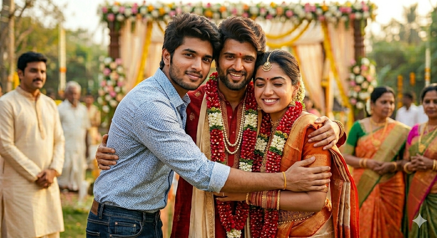 Instagram Rashmika and Vijay Ai Photo Editing Prompt For Bing Image Creators - AI Generated Image