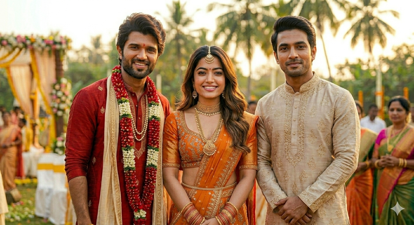 Vijay And Rashmika Wedding Viral Ai Photo Editing Prompt  - AI Generated Image