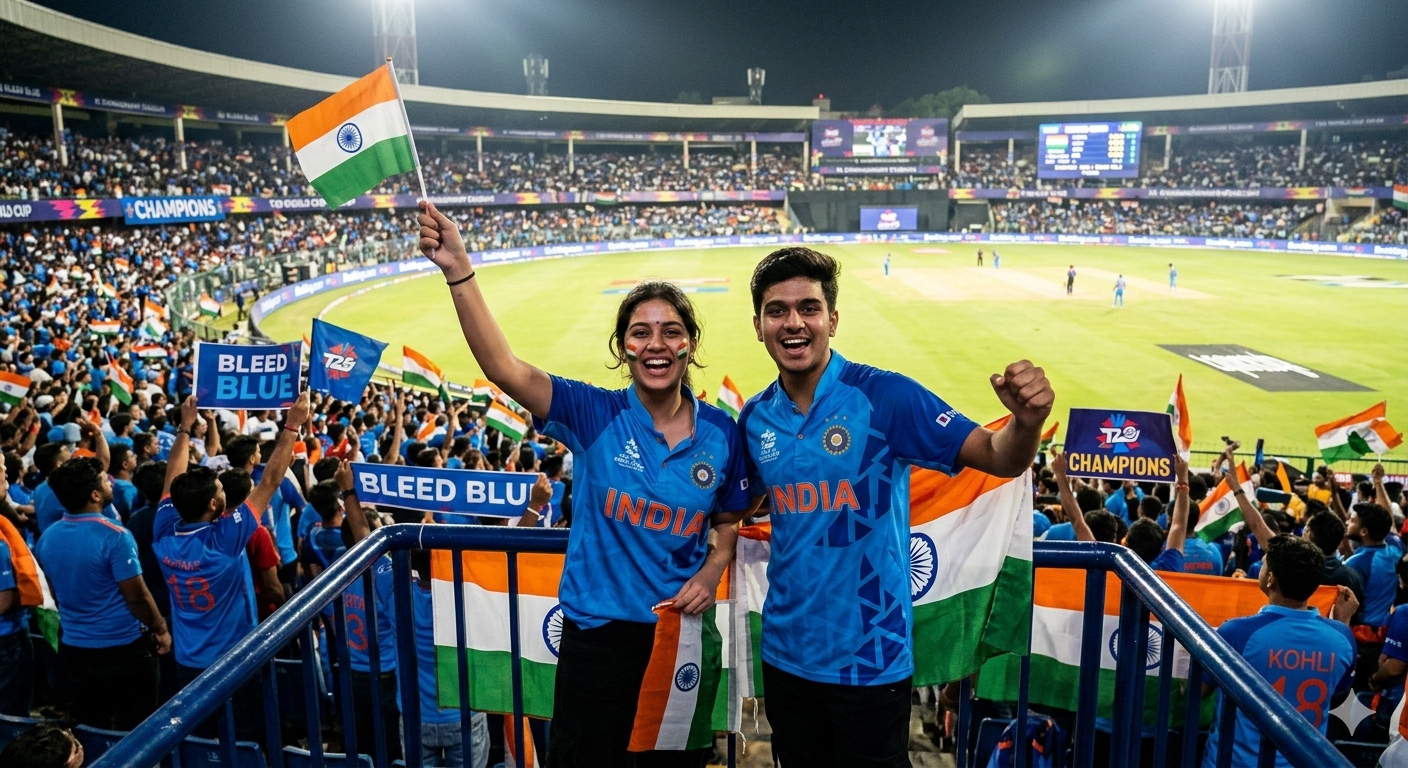 T20 WorldCup AI Photo Editing Prompt For Couples Try On Google Gemini - AI Generated Image