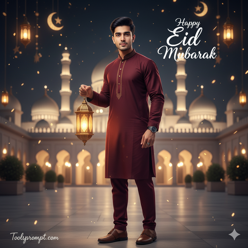 Trending Eid Mubarak Ai Photo Editing Prompt - AI Generated Image