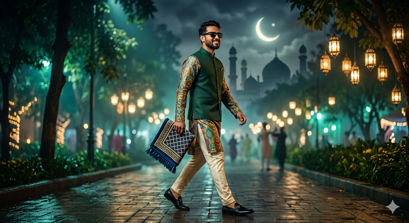 Viral Eid Namaz Prompt Generate Going To Eid Namaz Ai Photo By this Ai Prompt - AI Generated Image