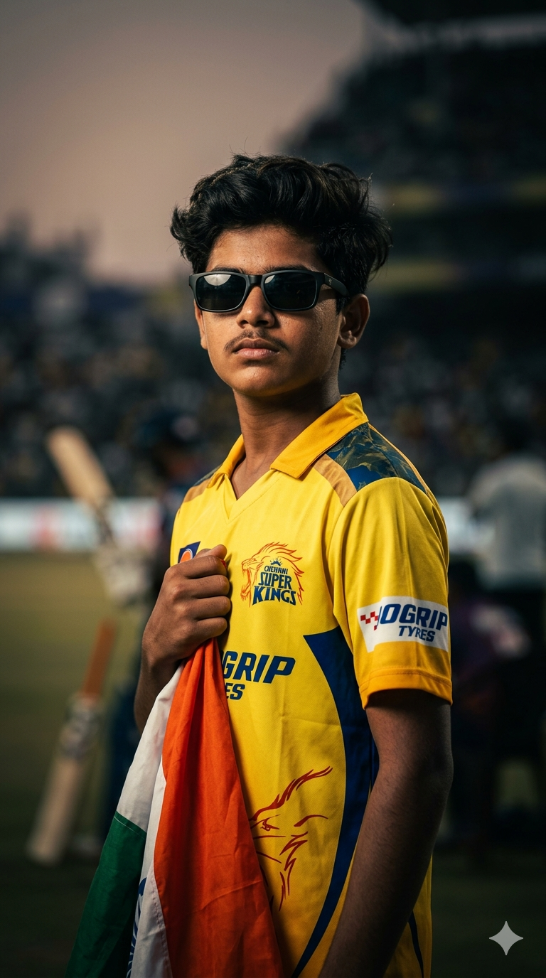 CSK IPL Trending Ai Photo Editing Prompt - AI Generated Image