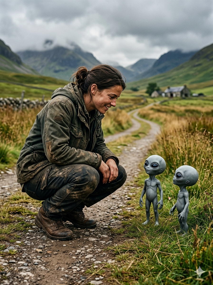 Photo With Alien Ai Prompt - AI Generated Image