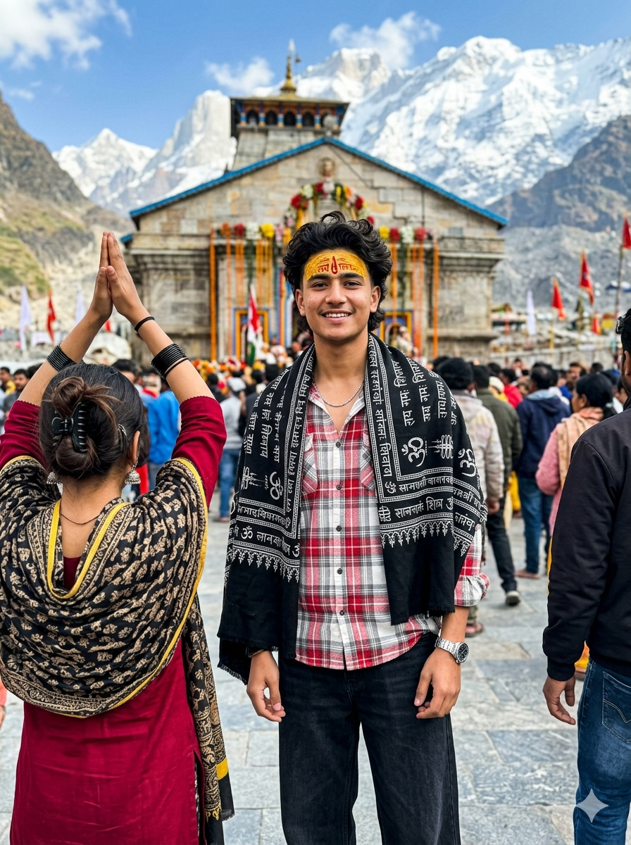 Viral Kedarnath Ai Prompt To Create PhotoShoot Like Theme - AI Generated Image