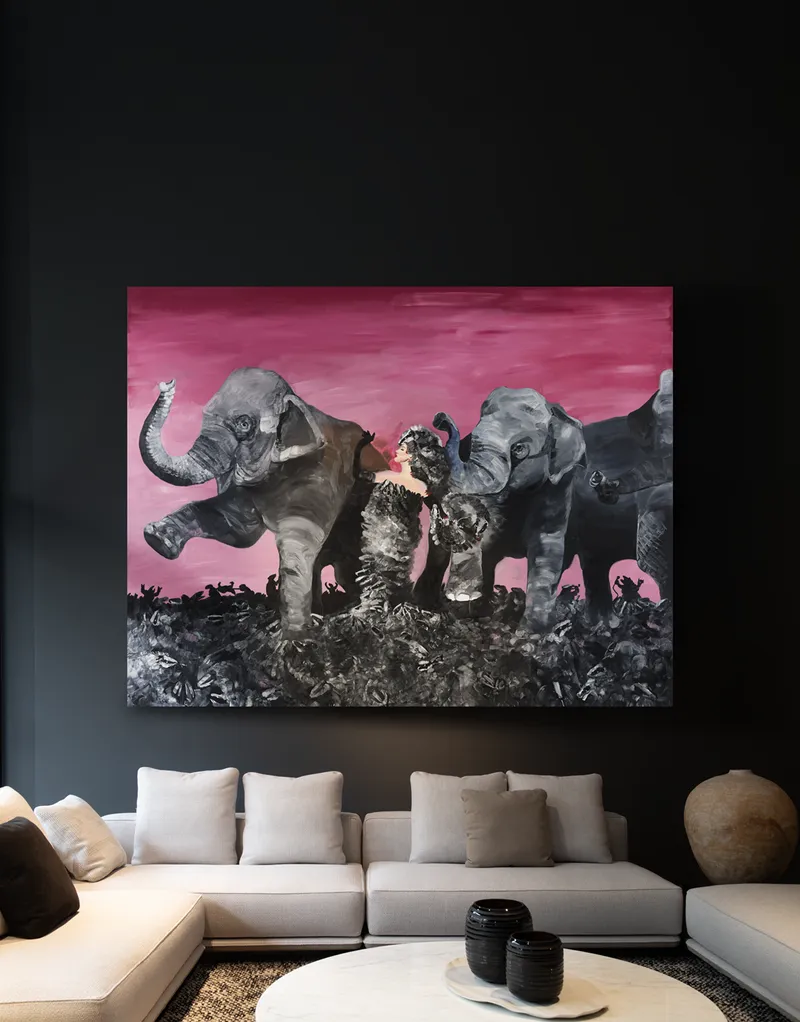 New Choreography of Alcina: Chapter Three, Dance with Elephants (after Richard Avedon) — Pola Dwurnik