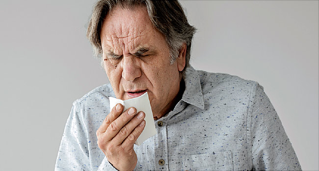 copd coughing up blood