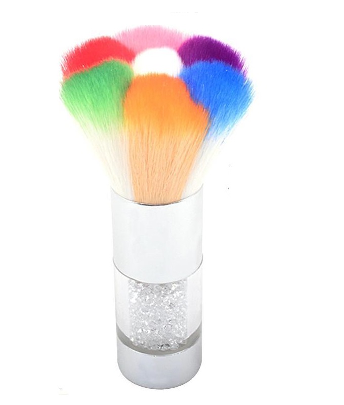 Mushroom-Shaped Flower Design Cleaning Brush Aroma Nail Art Dust Powder  Remover Brush With Acrylic Crystal Base Yellow Single Dusting Powder Brush  For Manicure Foundation Makeup Brush Beauty Tools