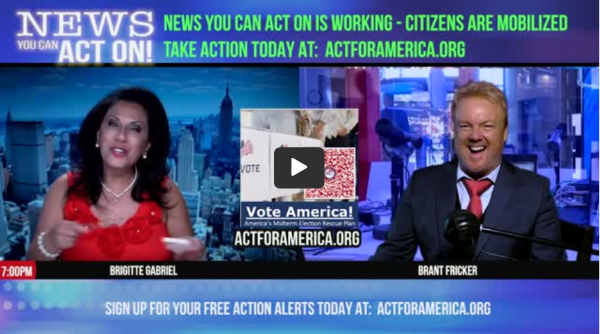 News you can ACT on is working - citizens are mobilzed take action today at: actforamerica.org