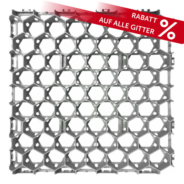 Bodenwabe BW40 Robustes Wabengitter zur soliden Bodenbefestigung von unversiegelten Wegen und Flächen. Die horizontalen Wabenöffnungen sorgen für eine optimale Drainage.