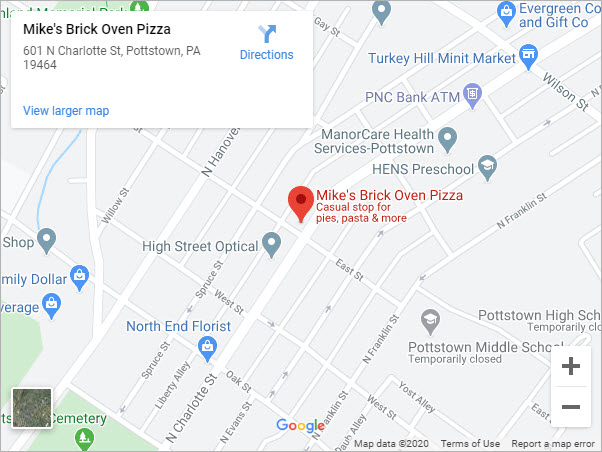 Mike's Brick Oven Pizza Location