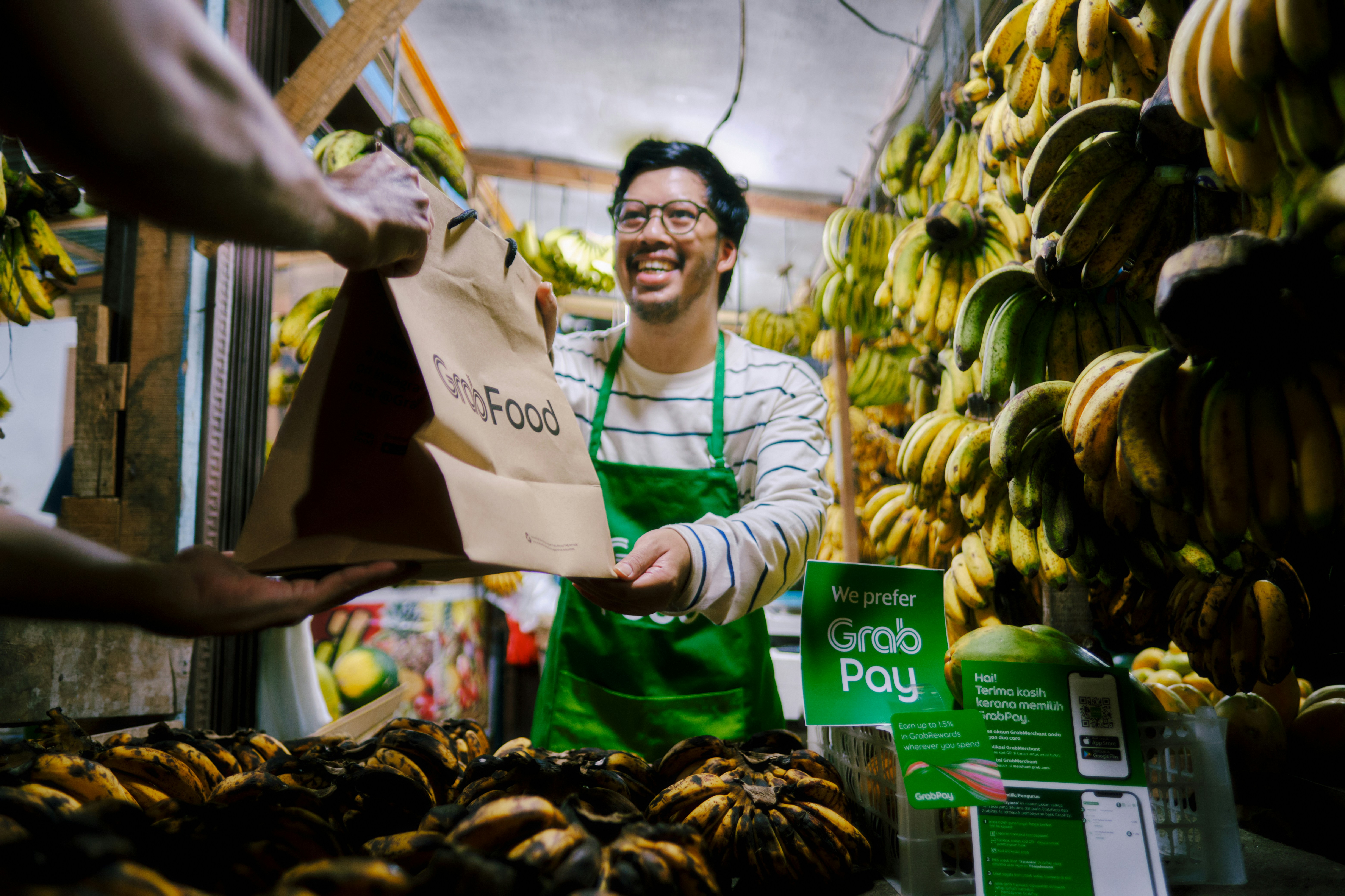 a banana vendor