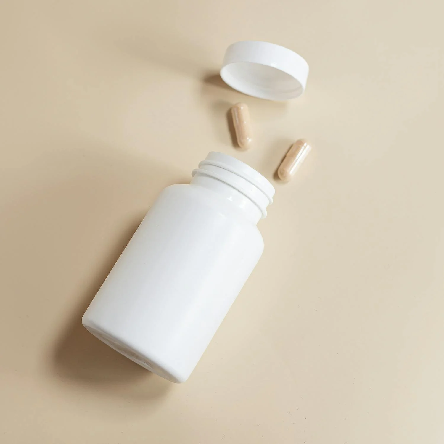 medicine and white bottle
