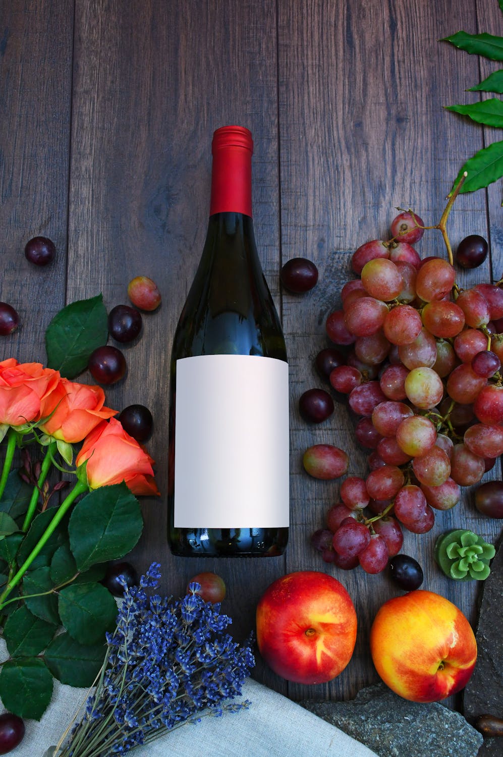 unlabeled wine