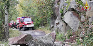 Torino: frana a Sant'Antonino di Susa