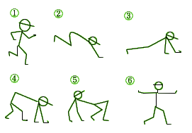 Tossランド 体育館体育での準備運動