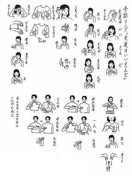 Tossランド 手話歌 友達はいいもんだ の授業