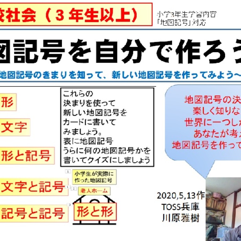 世界に一つだけ！あなたが考えた新しい地図記号を創ってみよう