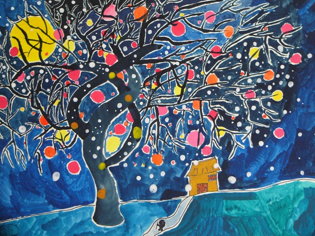 子ども絵画館５・酒井式シナリオ「モチモチの木（絵の具バージョン）」 | TOSSランド