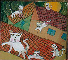 酒井式子ども美術館12号館「屋根の上の白い猫」 | TOSSランド