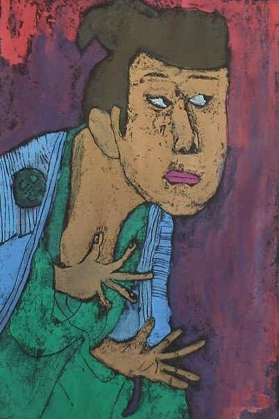 古物 木版画 浮世絵 多色刷り 役者絵 F54 古物 木版画 浮世絵 多色刷り 役者絵 F54 古物 木版画 浮世絵 多色刷り