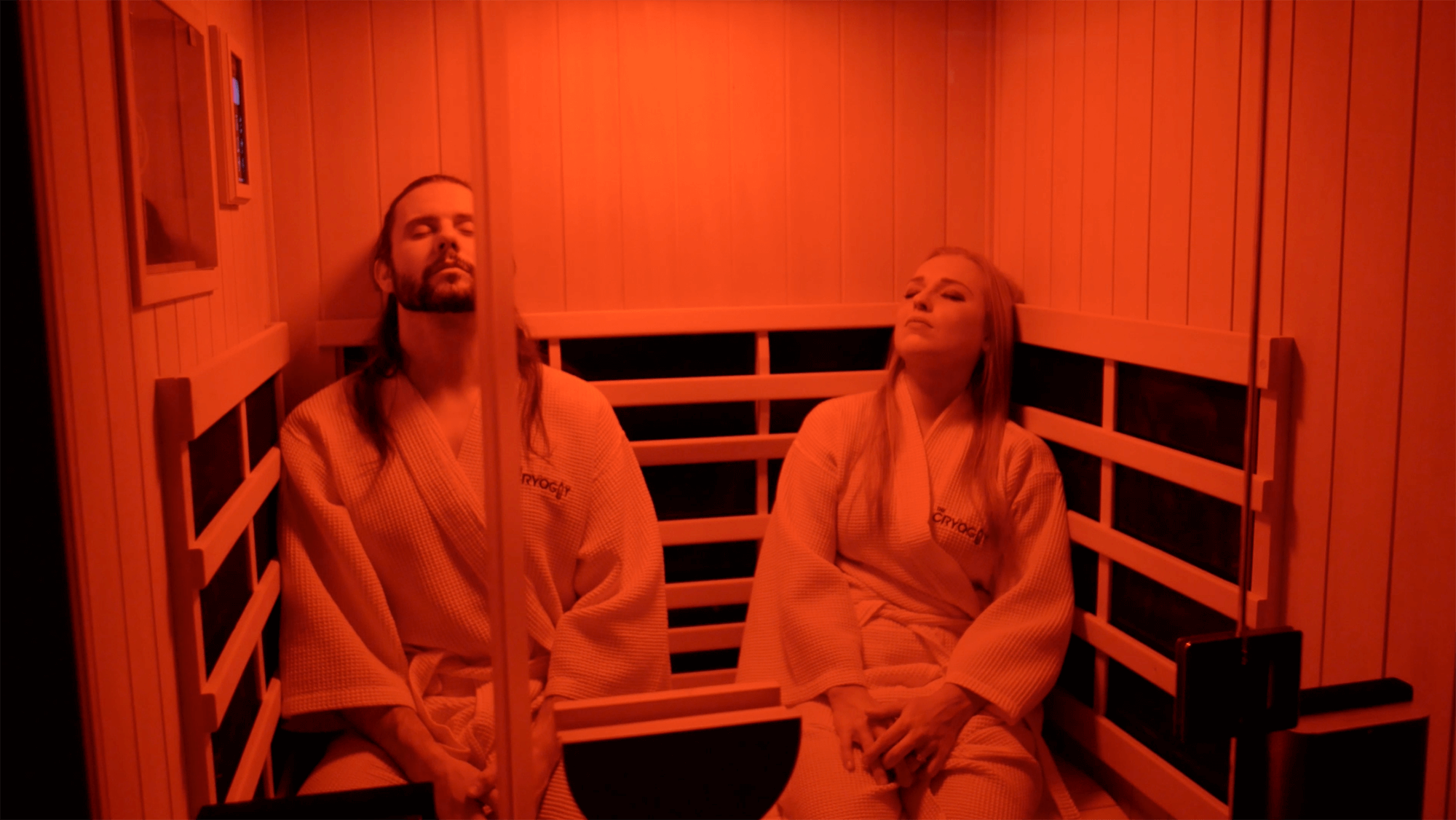 Infrared sauna couple