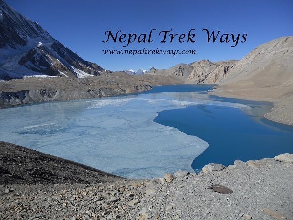 Frozen tilicho lake