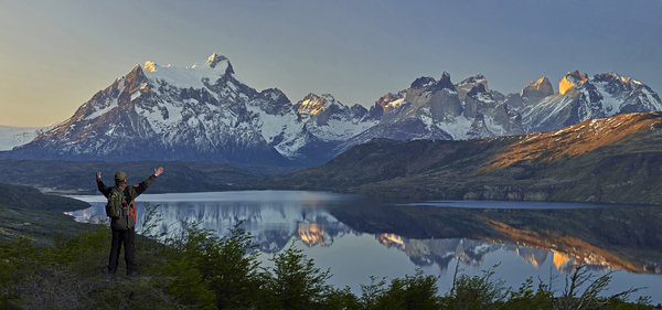 Vista de las torres del paine