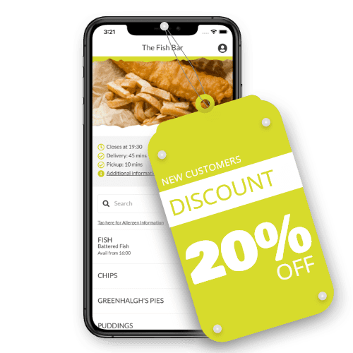 20% off your first order