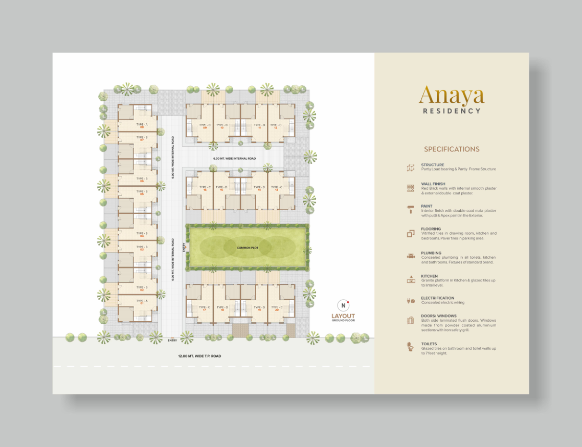 ANAYA RESIDENCY by AHAD DEVELOPERS at TP 13, Nr. Angan Residency and ...