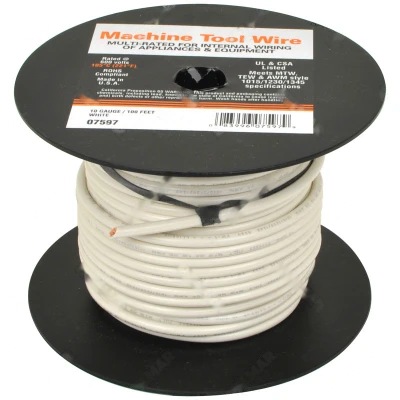07597 CONDUCTOR CABLE ELÉCTRICO (BLANCO 100')