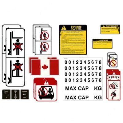 DECAL-KIT-FRENCH UNIVERSAL DECAL KIT (FRENCH)