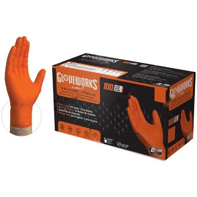 GLV-4400 NARANJA NITRILE NO POWDER (MED)