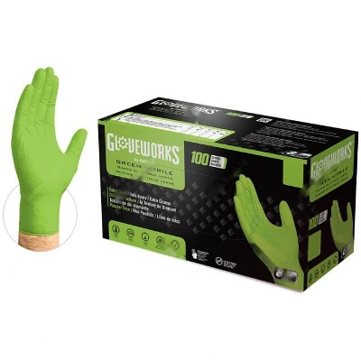GLV-4473 VERDE NITRILE NO POWDER (LRG)