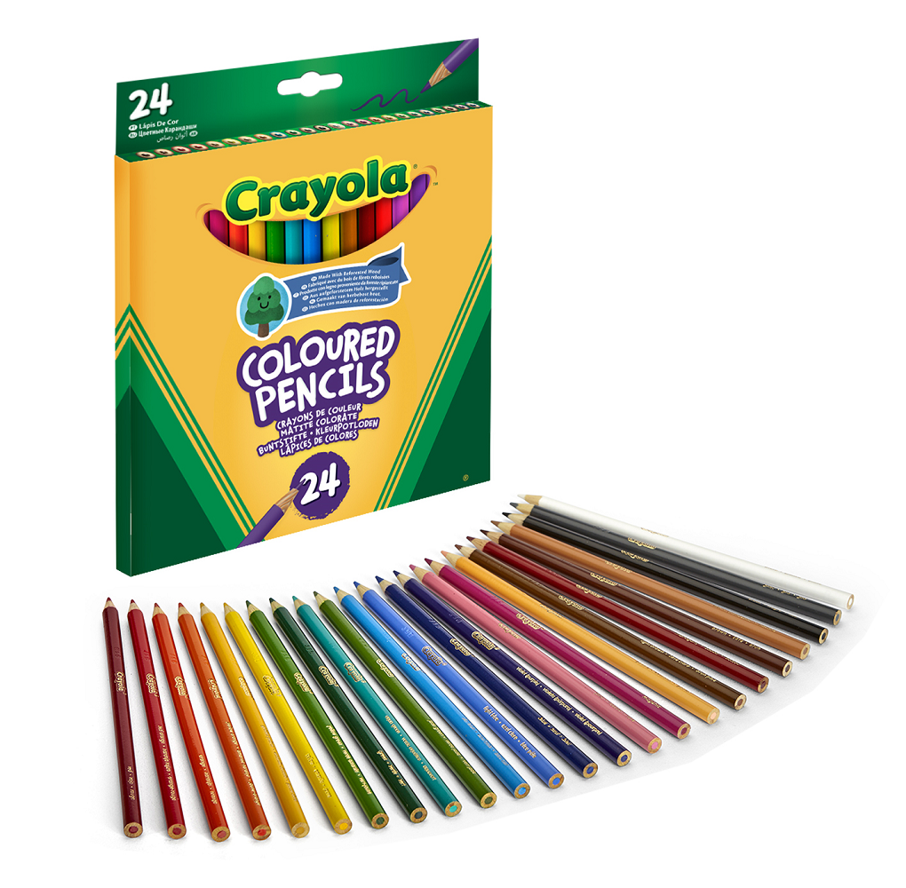 Crayola PASTELLI MATITE COLORATE CRAYOLA 24 PEZZI 