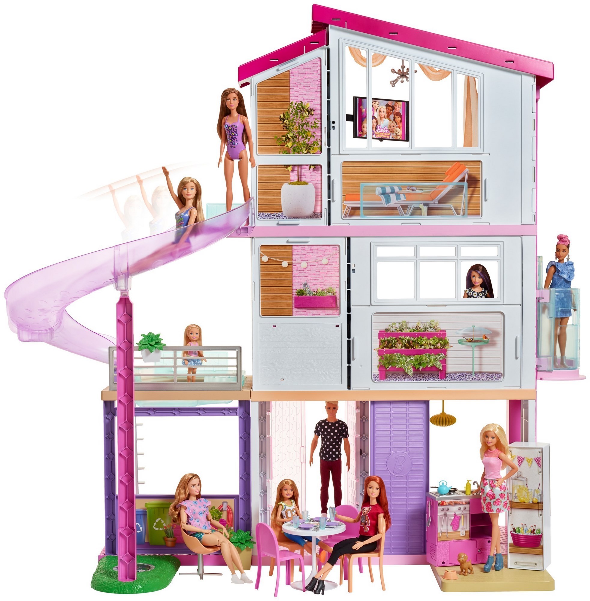 casa delle barbie con piscina