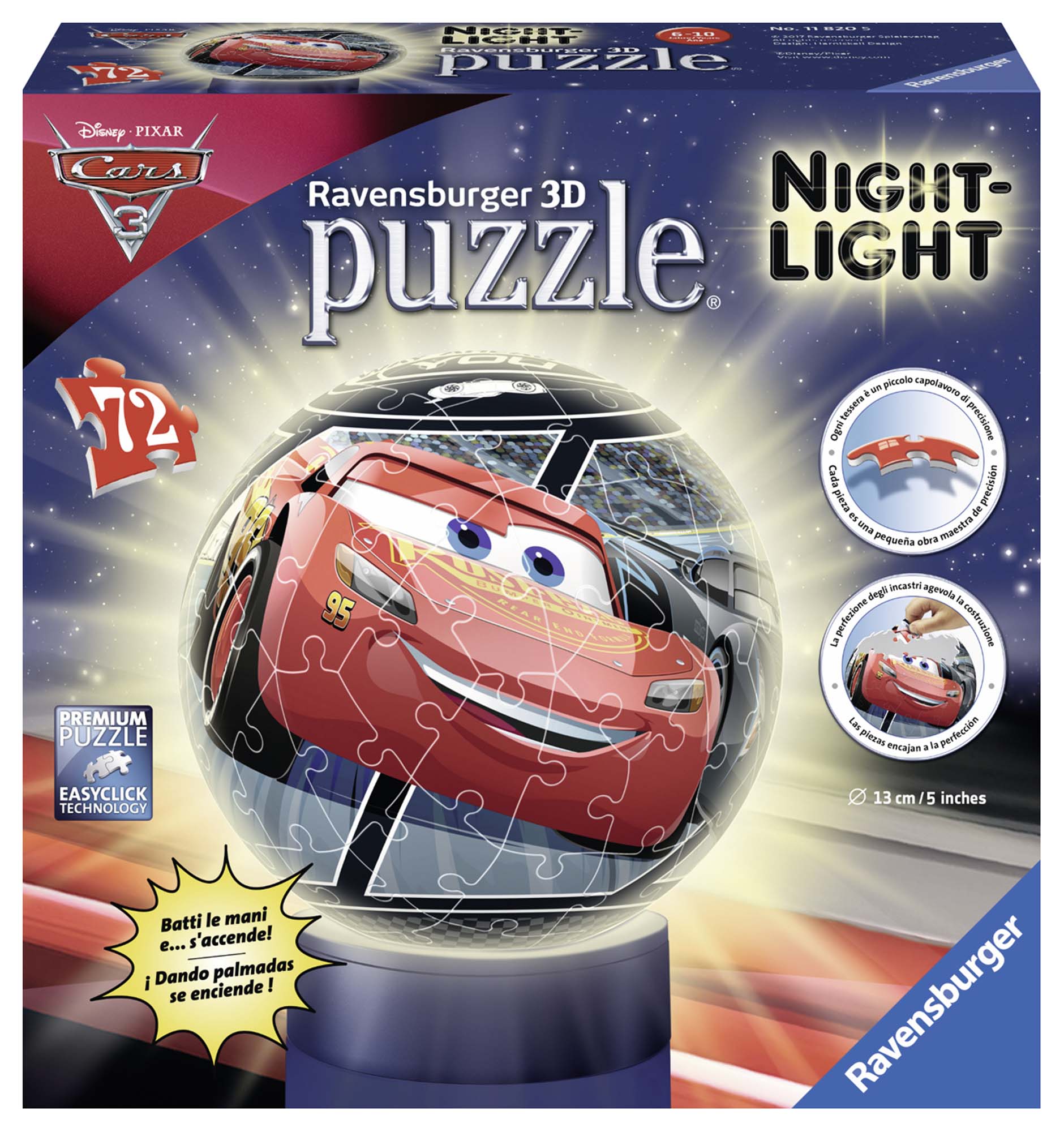 3d Puzzle Lampada Notturna Cars 3 Altro Toys Center - 