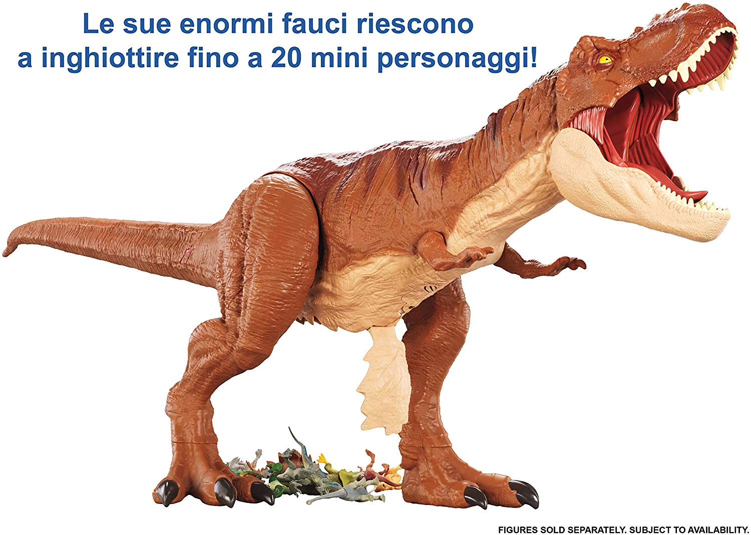 t rex jurassic world giocattolo