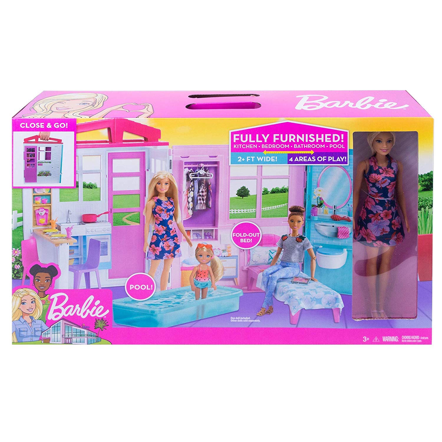 casa di barbie con piscina