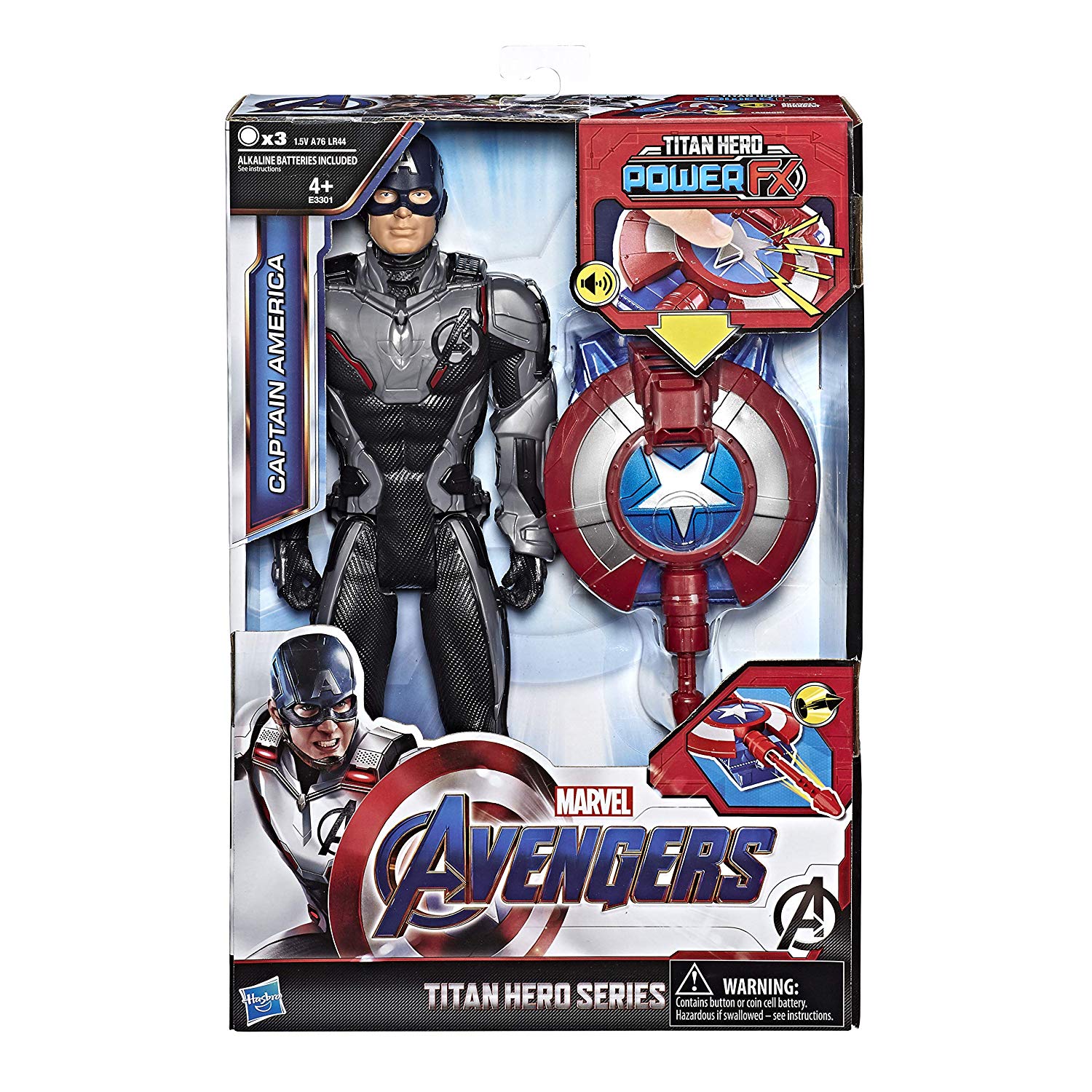 Marvel Avengers: Endgame - Captain America Titan Hero con Power FX 