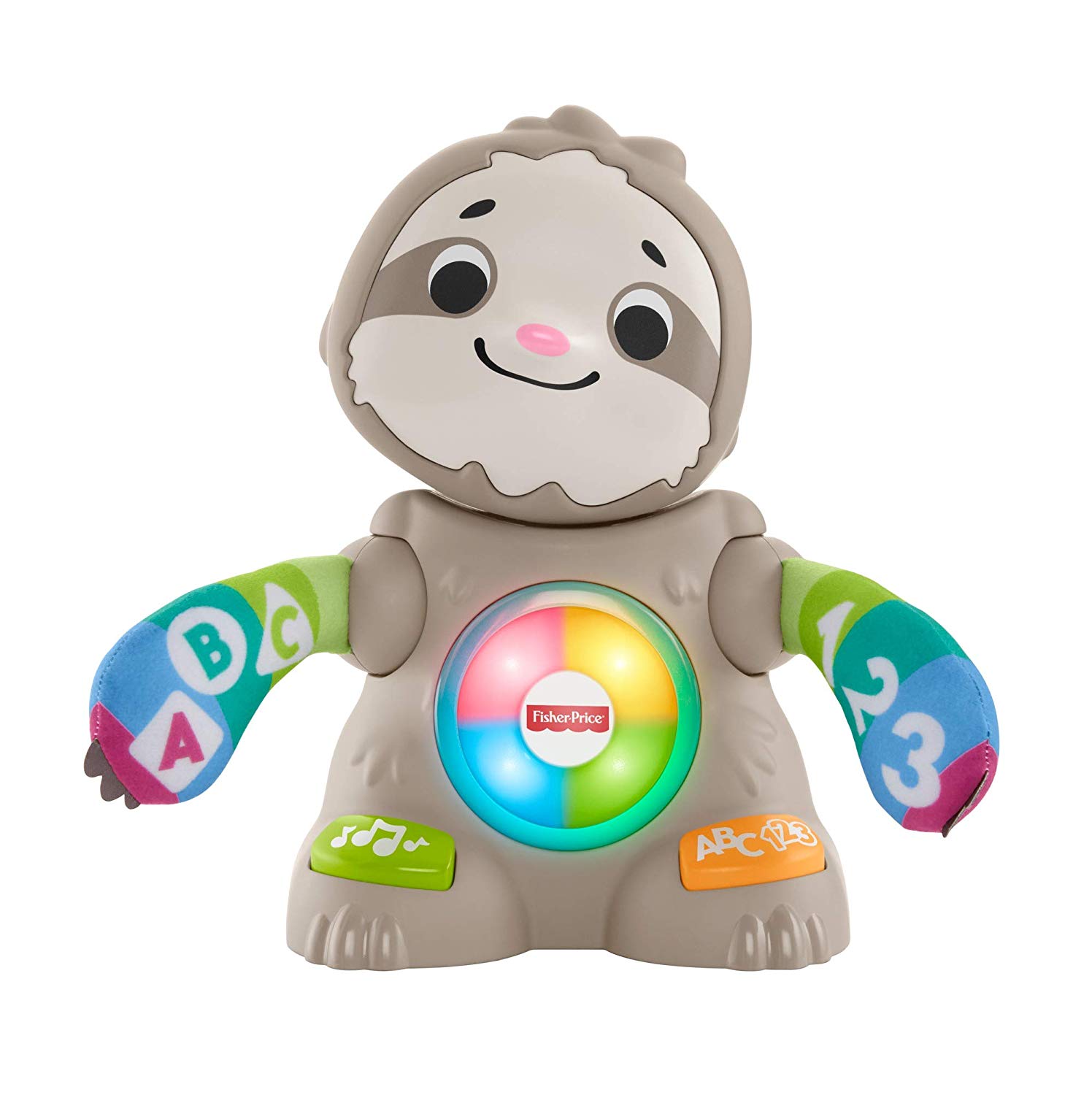 Fisher-Price- Parlamici Baby Bradipo Giocattolo Educativo con Luci 