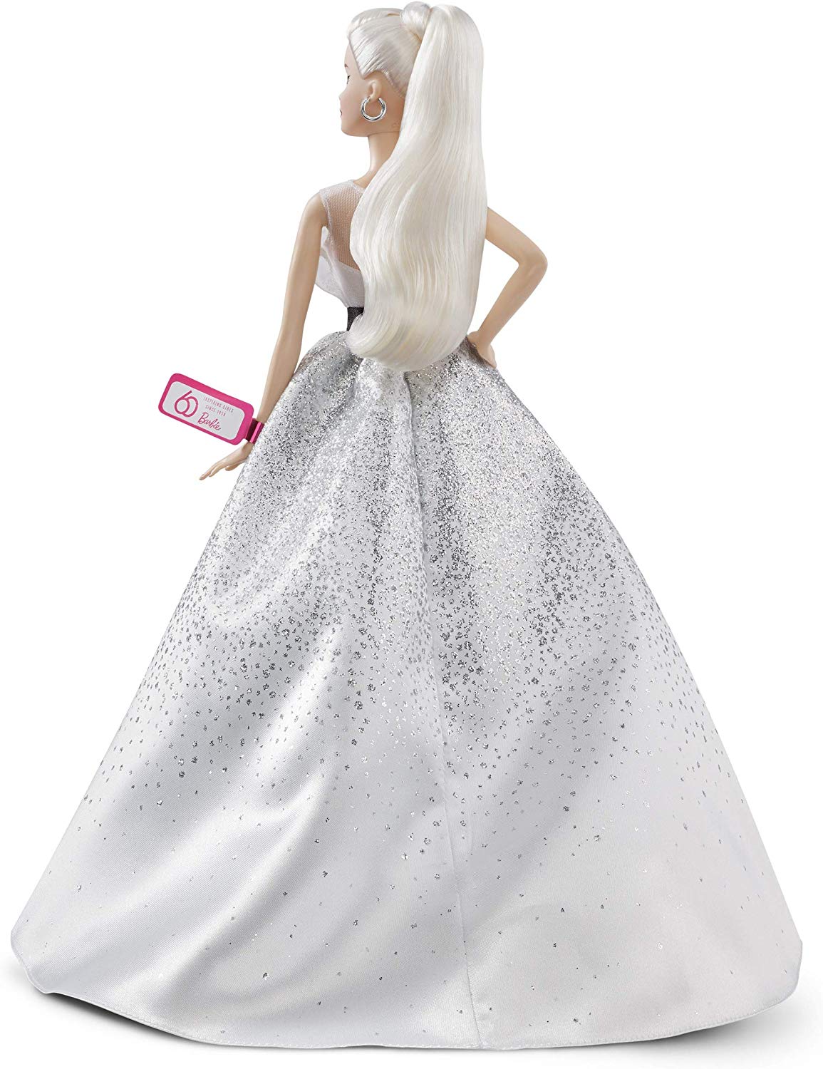 Barbie 60° Anniversario Vestito Bianco - Bambola da Collezione 