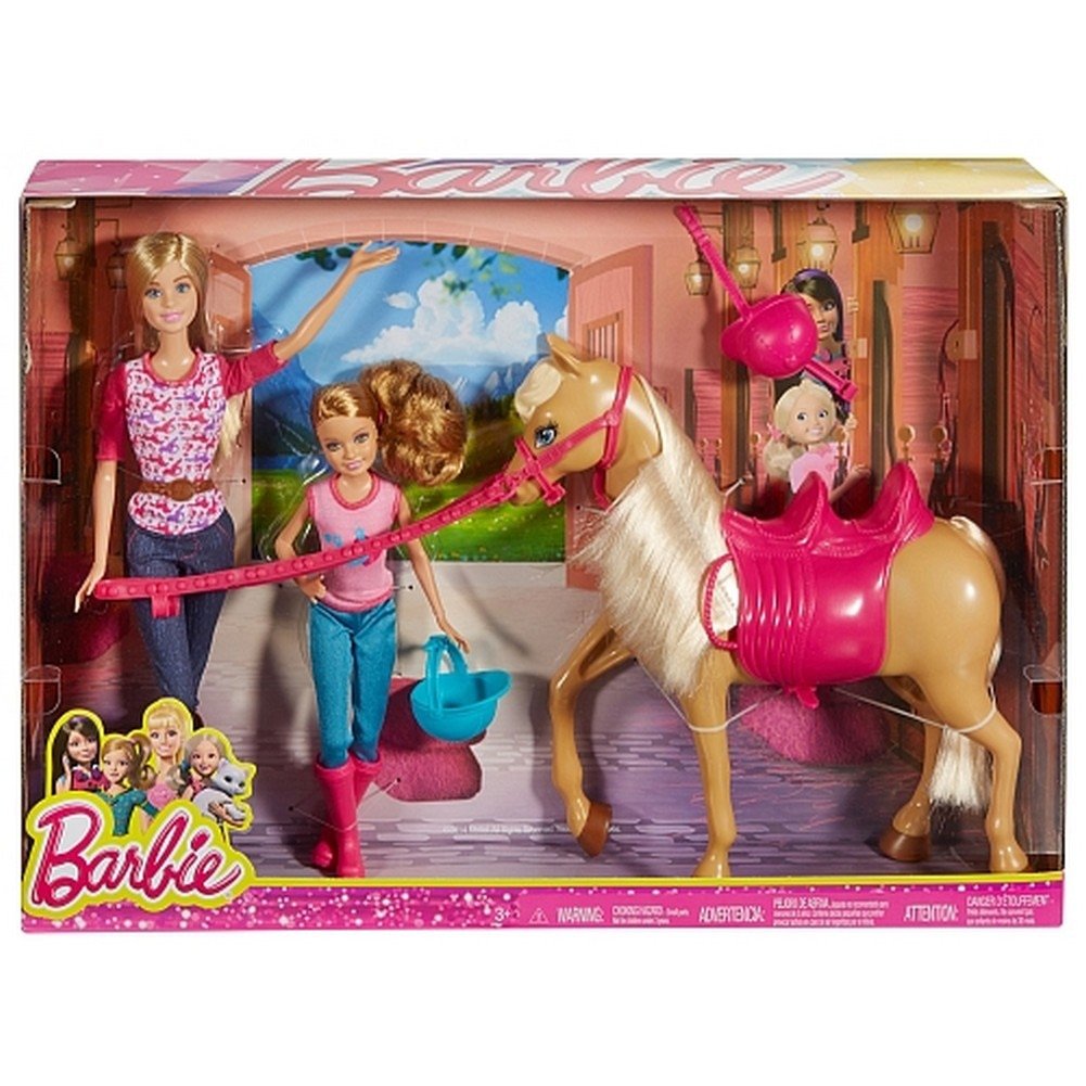 Barbie cct25 – Camping di Divertimento Bambola e Cavallo - Toys Center